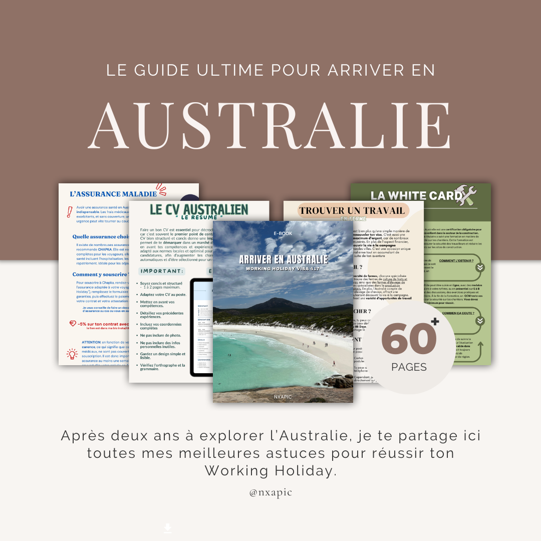 EBOOK- ARRIVER EN AUSTRALIE